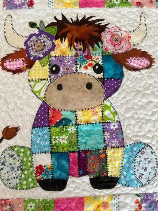 Cow Patchwork Quilt Pattern